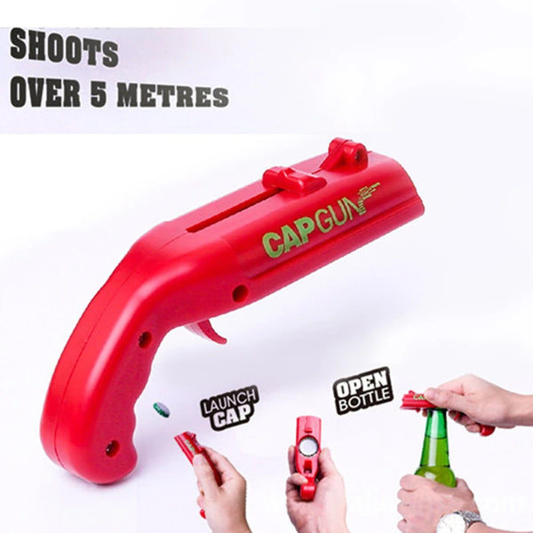 Creative Portable Beer Opener Cap Gun