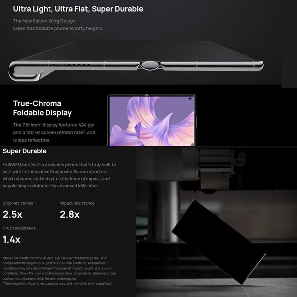 Huawei Mate XS 2 Folded Screen 7.8 Inches Snapdragon 888 HarmonyOS Camera 50.0MP NFC Smartphone